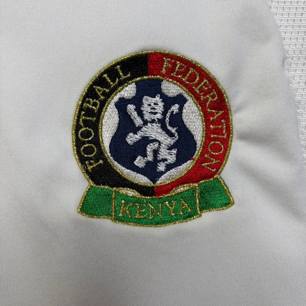Adidas Soccer Jersey Mens Medium White Kenya Football Federation Clima365 Y2K